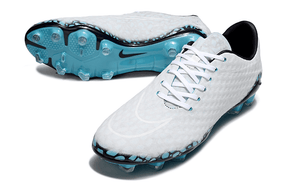 Chuteira Nike Hypervenom RGN Transform Hydra FG - Azul, modelo leve e aerodinâmico para controle em campos naturais.