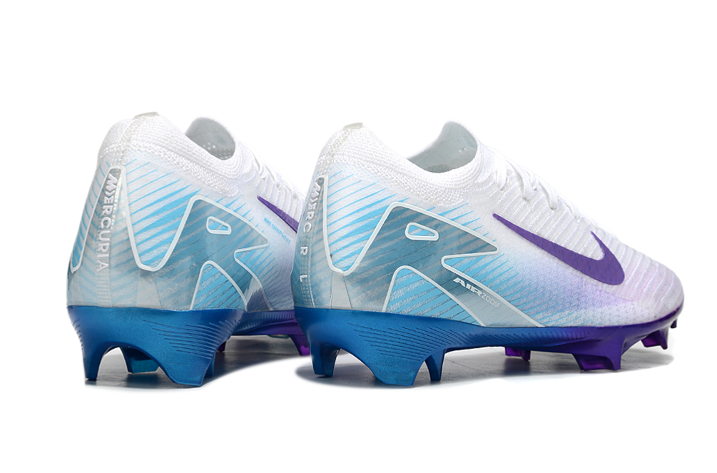 Chuteira Nike Mercurial Air Zoom Vapor 16 Edição Especial Elite FG - Branca, parte traseira destacando design e tecnologia premium.