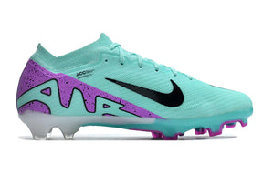 Chuteira Nike Mercurial Vapor 15 Air Zoom FG Azul Oceano e Roxa lateral