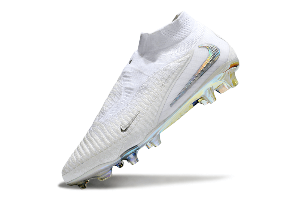 Chuteira Nike Phantom 6 Edição Especial Elite FG - Branca com design sofisticado e tecnologia de ponta.