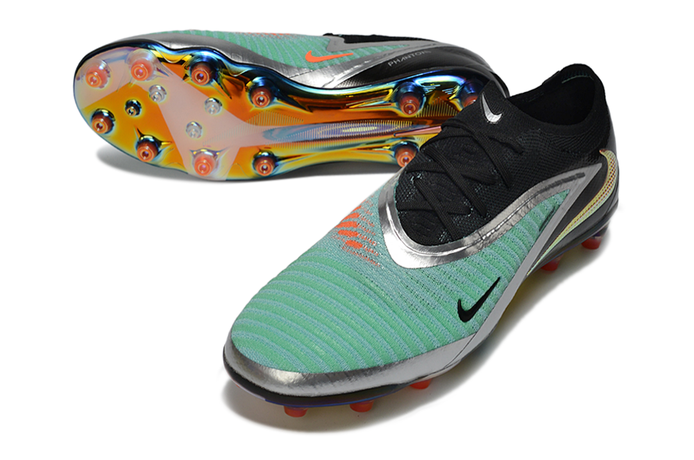 Chuteira Nike Phantom 6 Elite AG Cinza e Preta
