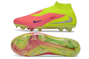 Chuteira Nike Phantom 6 Elite DF FG Rosa e Amarela