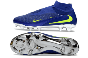 Chuteira Nike Phantom 6 Elite FG Azul e Amarelo