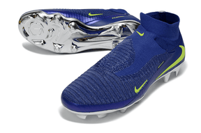 Chuteira Nike Phantom 6 Elite FG Azul e Amarelo