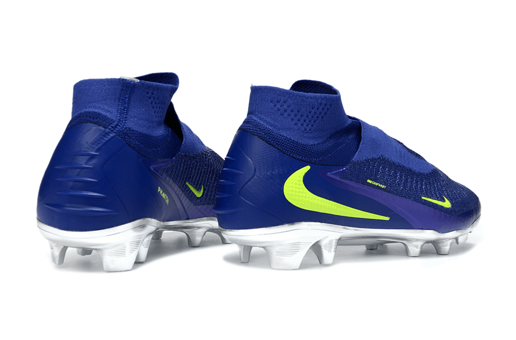 Chuteira Nike Phantom 6 Elite FG Azul e Amarelo