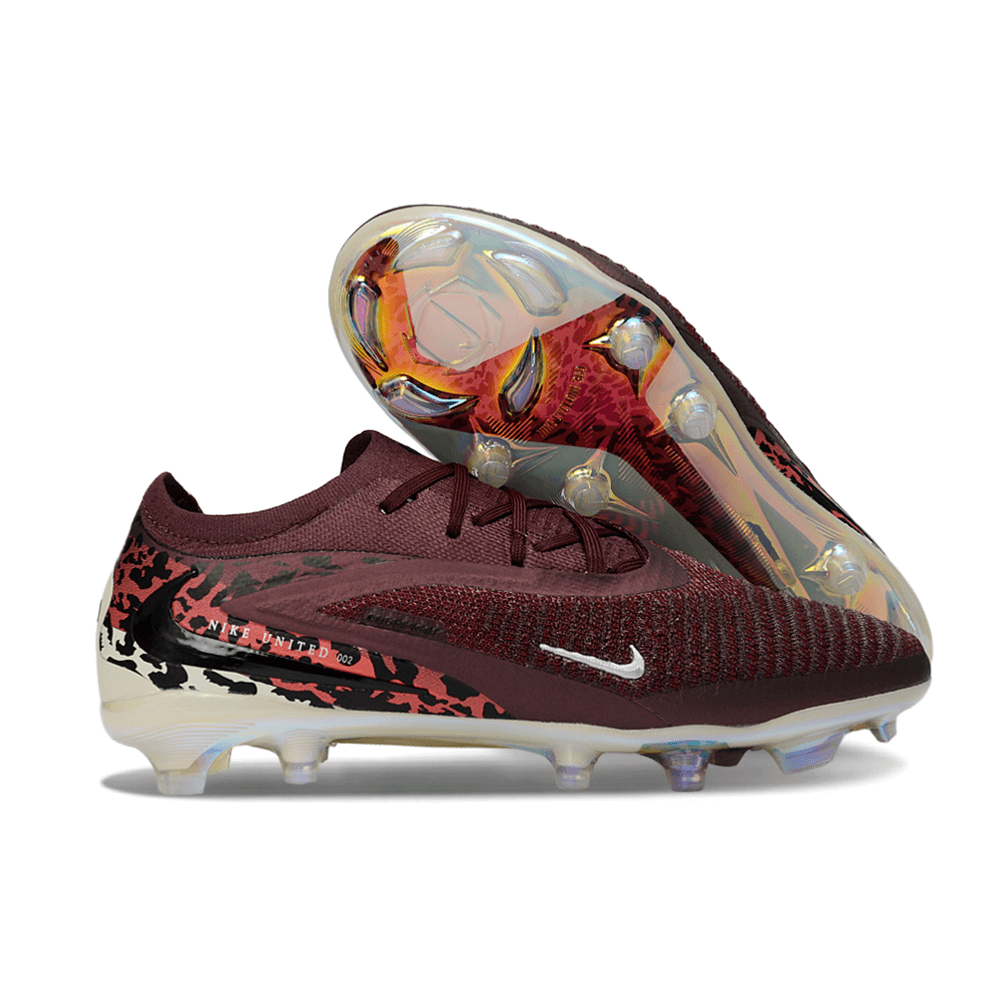 Chuteira Nike Phantom 6 Elite FG - Bordo em design elegante e sofisticado para desempenho no futebol.