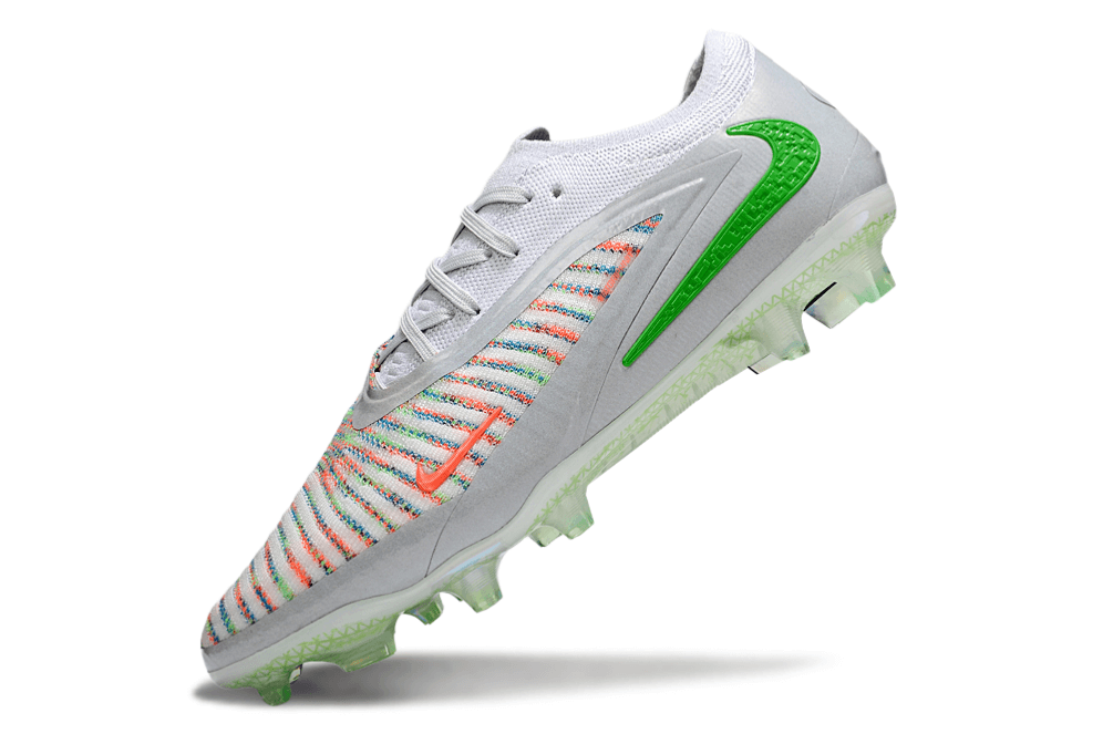 Chuteira Nike Phantom 6 Elite FG Branca e Dourada "EA FC"