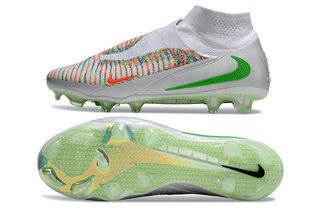 Chuteira Nike Phantom 6 Elite FG Branca e Dourada "EA FC"