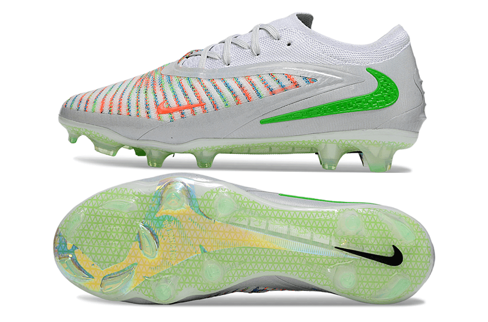 Chuteira Nike Phantom 6 Elite FG Branca e Dourada "EA FC"