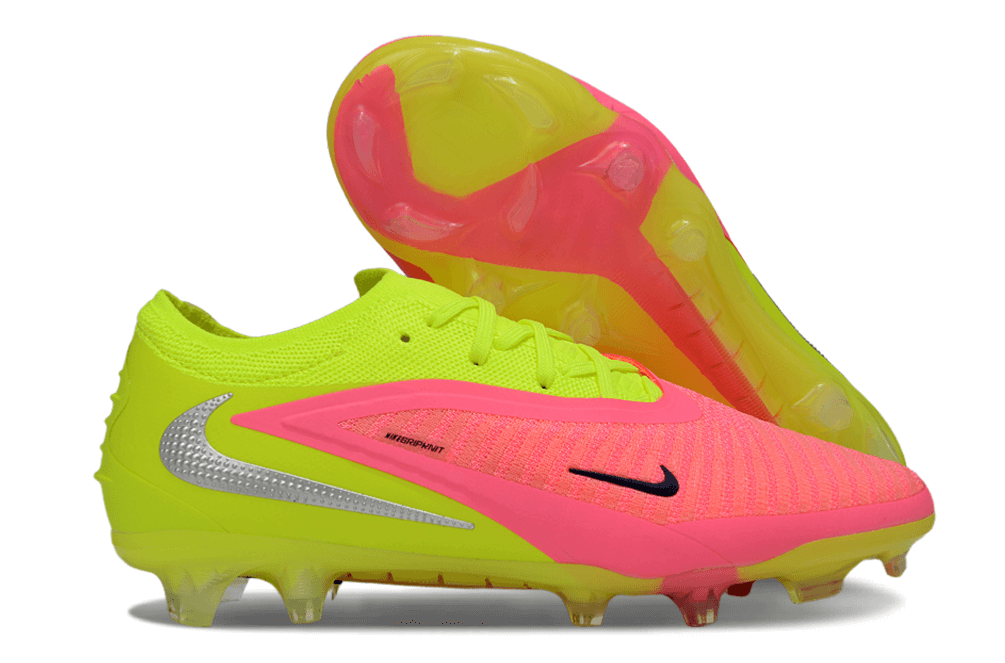 Chuteira Nike Phantom 6 Elite FG Rosa e Amarela