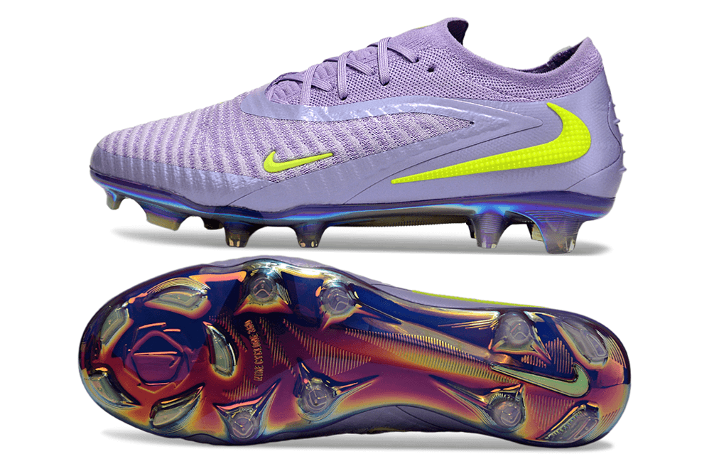 Chuteira Nike Phantom 6 Elite FG - Roxa e Amarela