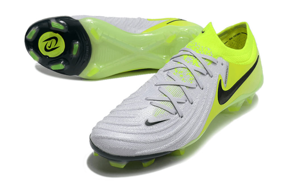 Chuteira Nike Phantom GX II FG - Verde e Branco - Pack Mad Voltage