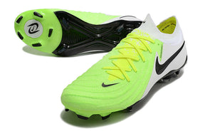 Chuteira Nike Phantom GX II FG Branca, Preta e Verde