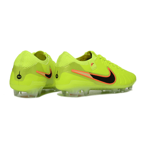 Chuteira Nike Tiempo 10 Elite FG Amarela e Preta com design vibrante e performance otimizada para o futebol