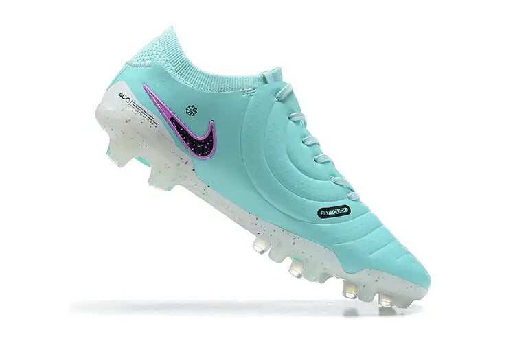 Chuteira Nike Tiempo Legend 10 FG - Azul, design ergonómico e inovador para futebol em campos naturais.