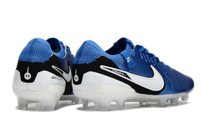 Chuteira Nike Tiempo Legend 10 FG - Azul - Pack Ambition vista traseira com design moderno e tecnologia avançada.