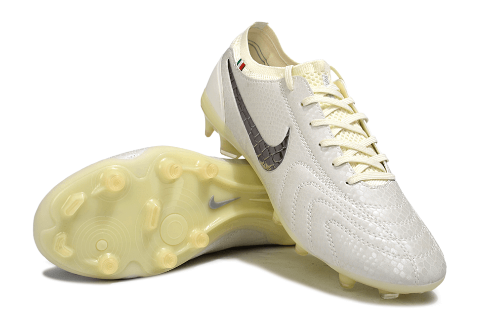 Chuteira Nike Tiempo Legend X Elite FG Prata em design sofisticado e desempenho de elite.
