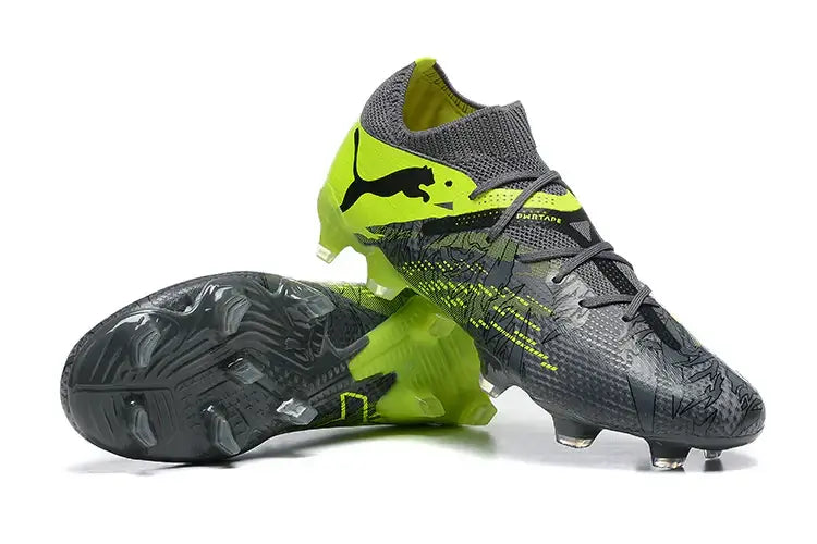Chuteira Puma Future 7 FG "Rush Pack" com design inovador e sola FG para máximo desempenho em campo.