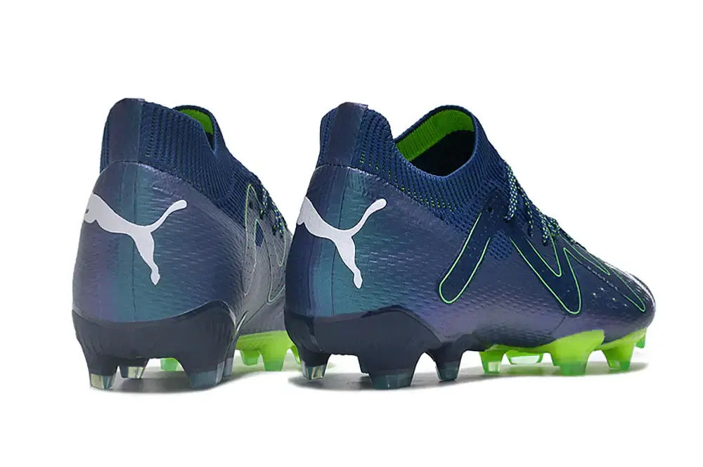 Chuteira Puma Future Ultimate FG Azul e Verde