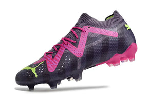 Chuteira Puma Future Ultimate FG Roxa, designed for speed and control in football matches.