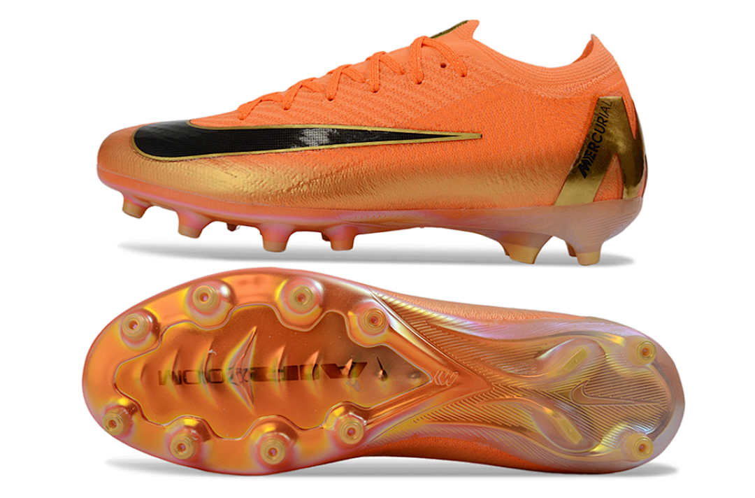 Chuteira Nike Air Zoom Mercurial AG Vapor 16 Laranja e Preta