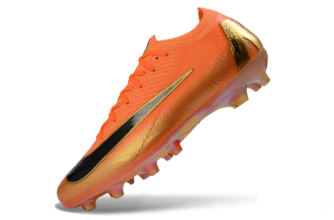 Chuteira Nike Air Zoom Mercurial AG Vapor 16 Laranja e Preta