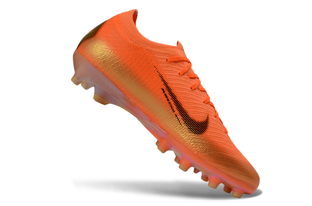 Chuteira Nike Air Zoom Mercurial AG Vapor 16 Laranja e Preta