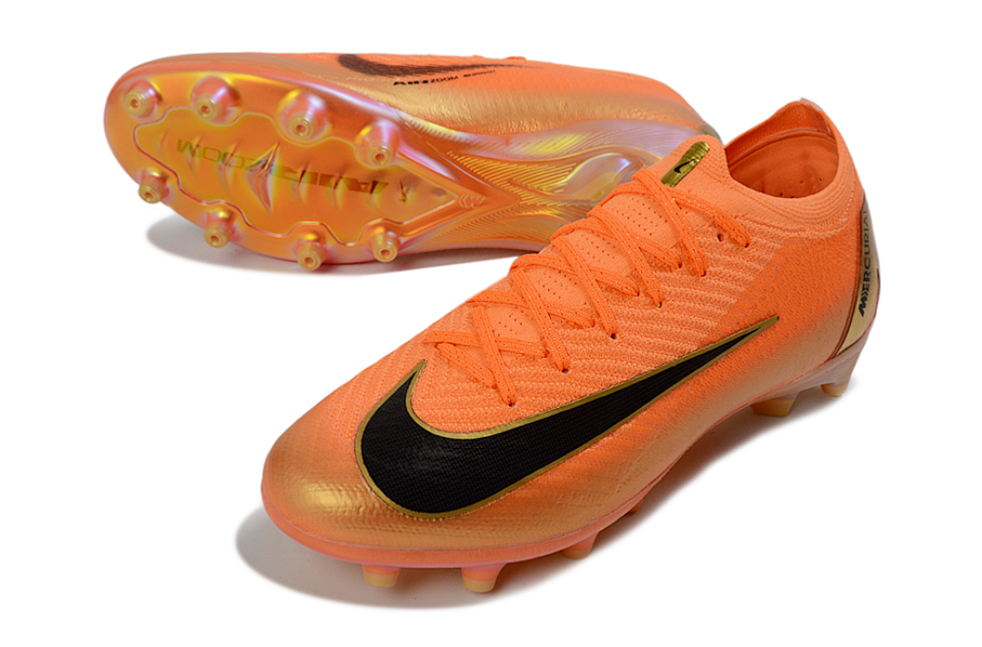 Chuteira Nike Air Zoom Mercurial AG Vapor 16 Laranja e Preta