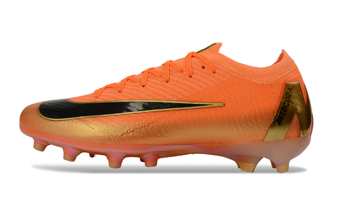 Chuteira Nike Air Zoom Mercurial AG Vapor 16 Laranja e Preta