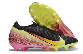 Chuteira Nike Mercurial Vapor 16 Elite "Vini jr" AG - Preta, Vermelha e Amarela