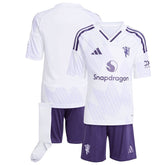 Conjunto Infantil Manchester United alternativa 2025/26