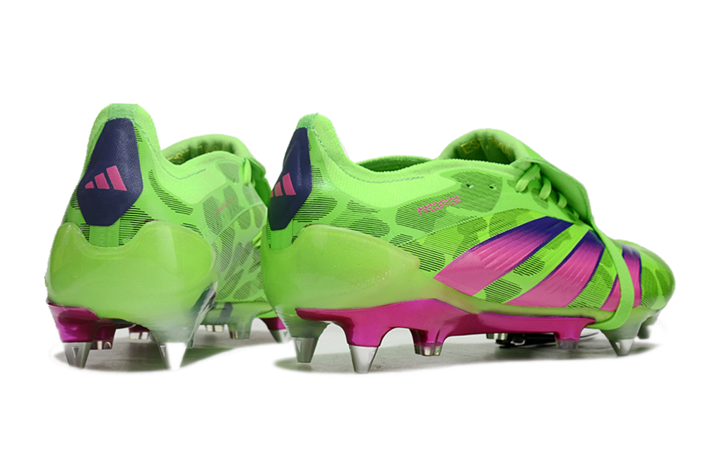 Adidas Predator Elite Fold-Over Tongue SG - Verde, Rosa e Roxa