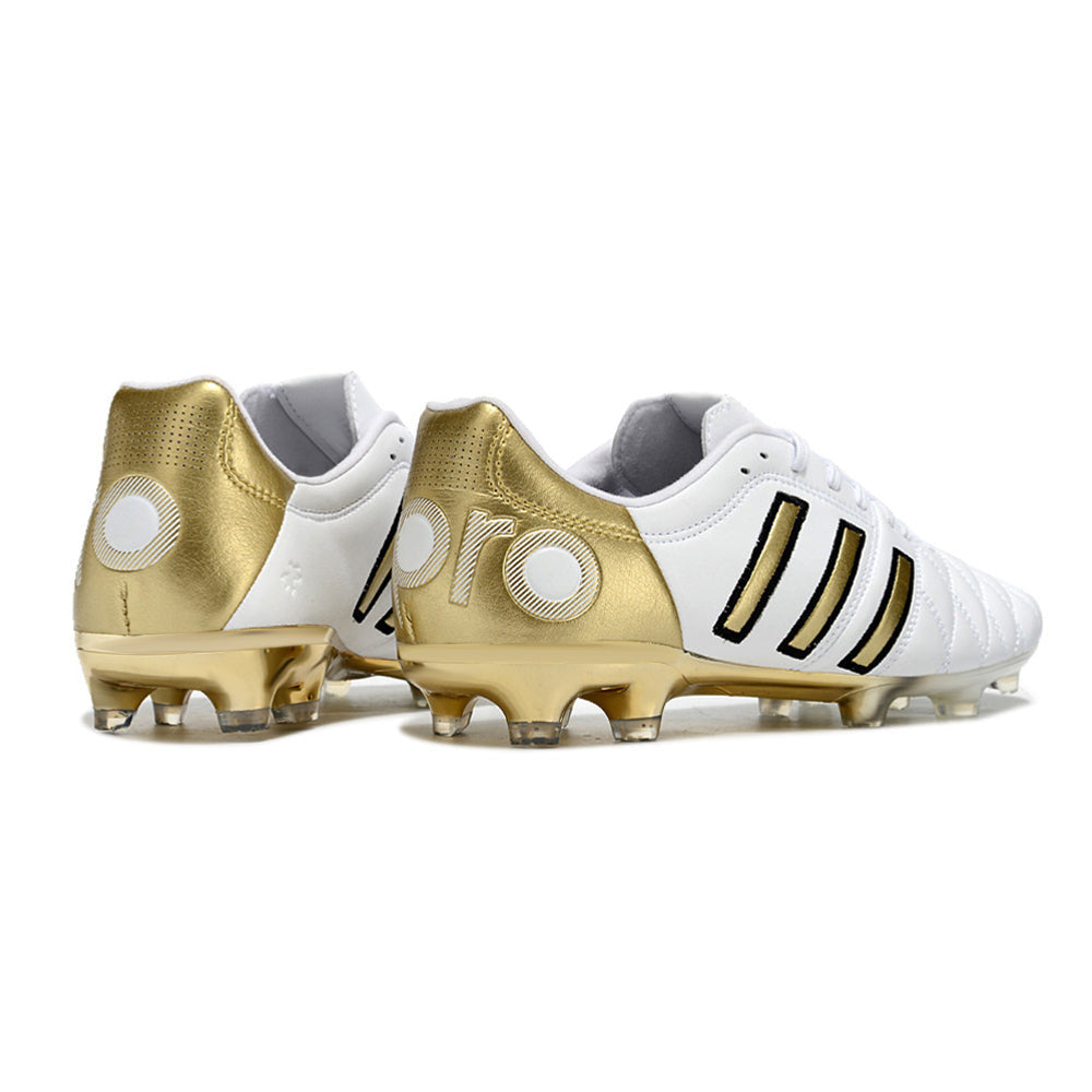 Chuteira Adidas AdiPure 11 Pro FG Branca Dourada