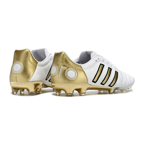 Chuteira Adidas AdiPure 11 Pro FG Branca Dourada