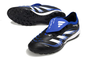 Chuteira Adidas Predator Elite Fold-Over Tongue TF - Preta, Azul e Branca