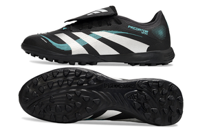 Chuteira Adidas Predator Elite Fold-Over Tongue TF - Preta, Prata e Azul