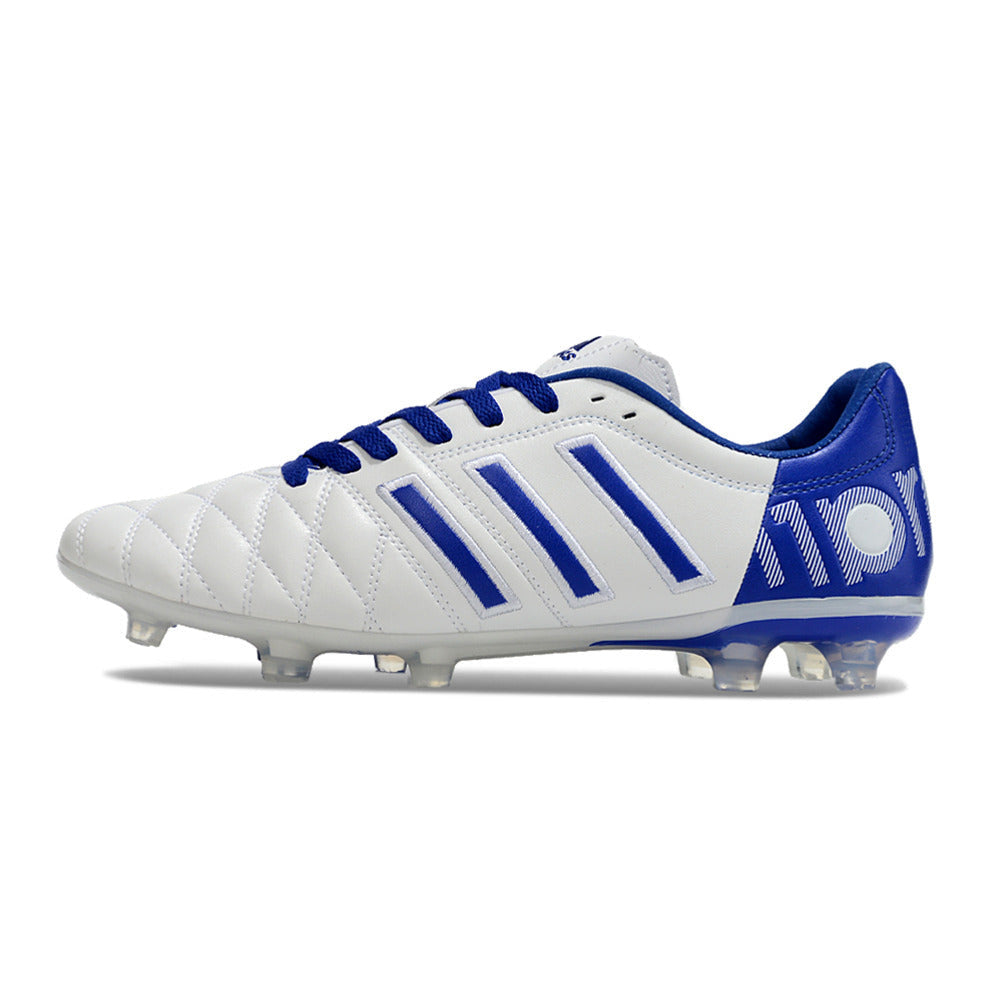 Chuteira Adidas AdiPure 11 Pro FG Branca e Azul