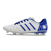 Chuteira Adidas AdiPure 11 Pro FG Branca e Azul