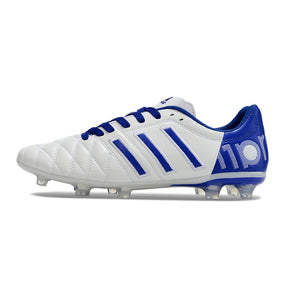 Chuteira Adidas AdiPure 11 Pro FG Branca e Azul
