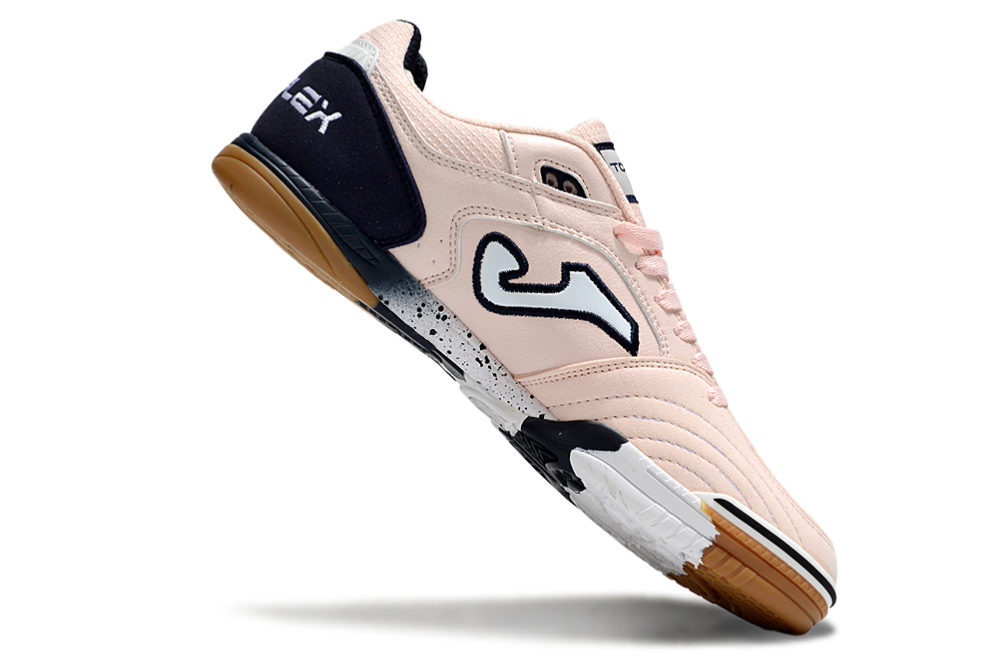 Chuteira Futsal Joma Top Flex Rebound IC Bege e Preta