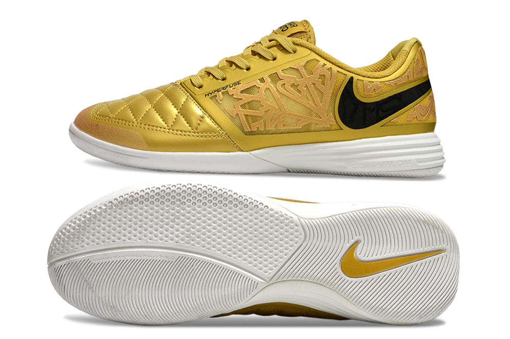 Chuteira Futsal Nike Lunar Gato IC - Dourada