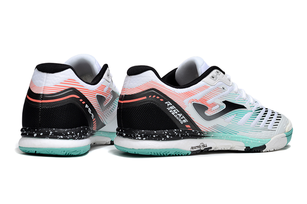 Chuteira Futsal Joma Regate Rebound IC Branca, Preta e Verde