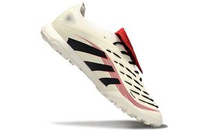 Chuteira Adidas Predator Elite Fold-Over Tongue TF - Begê, Preta e Vermelha