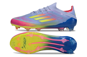 Chuteira Adidas F50 FG Elite Roxa, Rosa e Verde