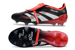 Chuteira Adidas Predator Elite FG Tongue Preta e Vermelha