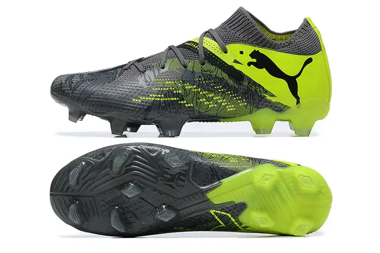Chuteira Puma Future 7 FG "Rush Pack" com design inovador e sola FG para excelente desempenho em campo.
