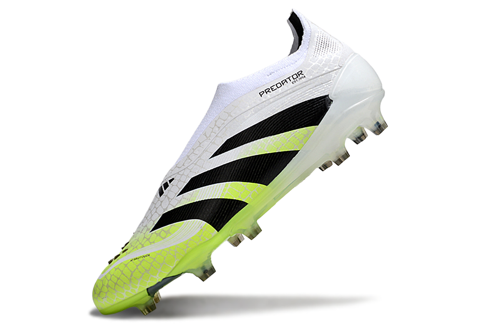 Chuteira Adidas Predator Elite FG LL - Branca e Amarela