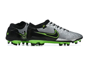 Chuteira Nike Tiempo Legend 10 FG - Verde e Prata