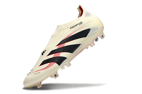 Chuteira Adidas Predator Elite FG Laceless Bege e Preta