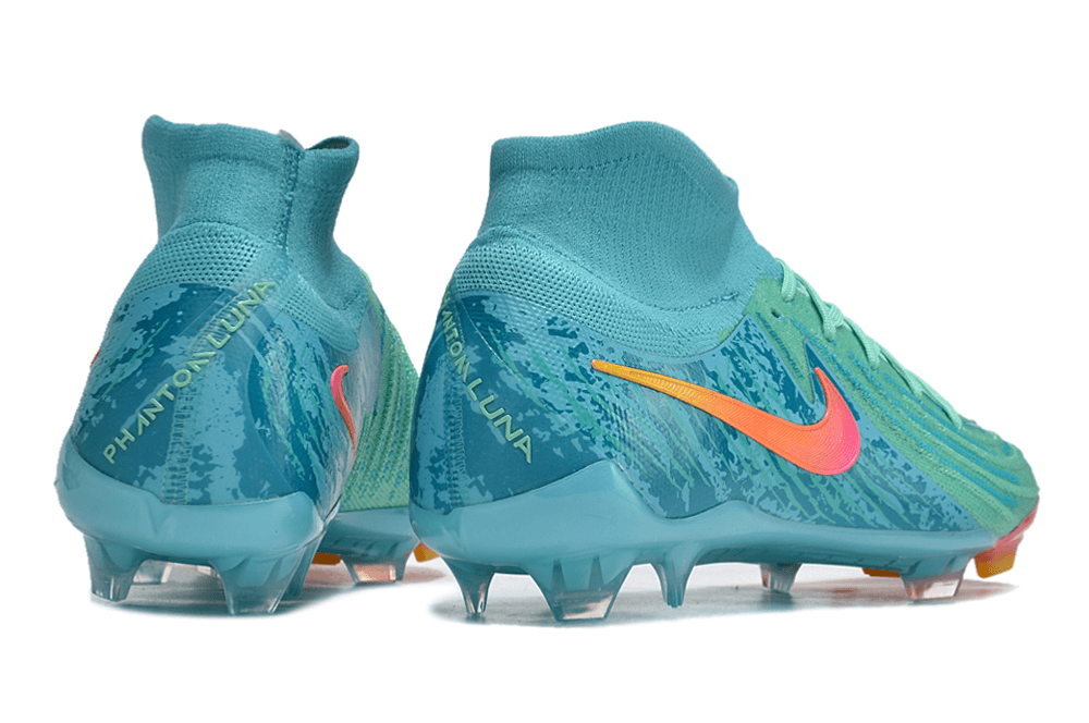 Nike Phantom Luna Elite NU FG Verde e Azul Oceano